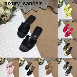 Orans Sandals Women Slippers 7A Genuine Leather Oran Paris sheepskin Luxury Leather Fashion Womens Summer Triple Black White Brown Slippe qq