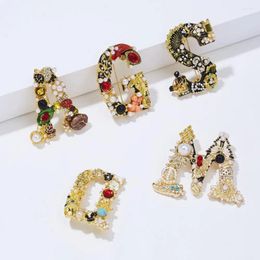 Brooches Women's High-end Jewelry Adgms Letter Lapel Pin Lady Adornment Gifts Brooch Corsage Grand Banquet Party Blazer For Girls