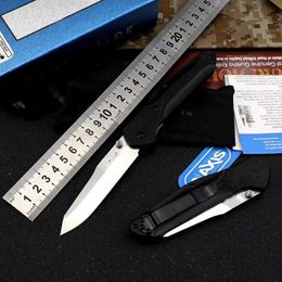 BM BM940 943 Outdoor Camping Folding Knife D2 Blade Nylon glass fiber Handle Copper Washer EDC Pocket Knifes Survival Multi-function Knives
