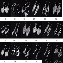 Dangle & Chandelier Fashion Jewellery Manufacturer Mixed 50 Pcs A Lot Earrings 925 Sterling Sier Factory Shine 1271278E Drop Delivery Je Dh8Hw