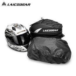 Moto Back Seat Bag Motorcycle Helmet Luggage Hand Bags Motorbike Scooter Multi-purpose Waterproof Accessories For Men Adult