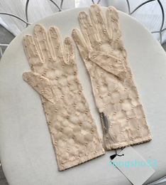 Short Long Mesh Lace Gloves Summer Breathable Sunscreen Gloves Accessories With Box