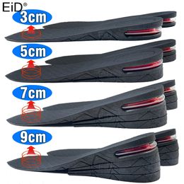 Shoe Parts Accessories EiD 3-9cm Height Increase Insole Cushion Height Lift Adjustable Cut Shoe Heel Insert Taller shockarch Support Absorbant Foot Pad 231218