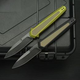 Offerta speciale Coltello pieghevole tattico automatico KS 7950 D2 Lama per lavaggio in pietra nera 6061-T6 Manico in alluminio Coltelli per cartelle tascabili EDC con scatola al minuto