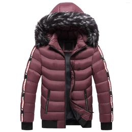 Men's Jackets Winter Coat Men Warm Hooded Softshell Windproof Soft Thicken Fashion Long Sleeve Work Clothes For Outdoor