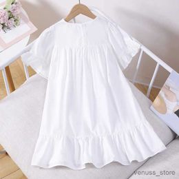 Girl's Dresses Young Girls Summer Dresses for Kids Princess Party Dress Children Clothes for Teenager Costumes Baby White Outfits 6 8 12 Years