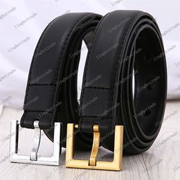 Fashion Women Belt New Design leather Belt female strap Big needle Buckle Black white orange color 3 0cm width with Box2422