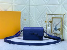 10A Blue embossing letter crossbody purses luxury bag wallet woman handbag shoulder bags women designers purse sutra handbags womens plain Bag Convenient flap bag