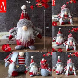 New Christmas Toy Supplies Christmas Faceless Doll Handmade Soft Plush Gnome Elf Toy Standing Christmas Doll Home Xmas Decoration New Year Gifts For Kids