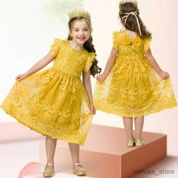 Girl's Dresses Summer Casual Dress For Child Girl Princess Dress For Girls Lace Flower Kids Dress 6 8Y Baby Girls Party Clothes Vestidos