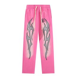 Herren Jeans Mode Hellstar Hose kurz Pink Jogger Yoga Hellstars Jogginghose Designer Jogginghose Damen Freizeithose