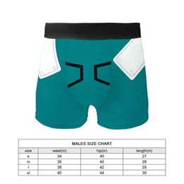 Underpants Deku Male Underwear MHA Cotton Underpants Cosplay My Hero Academia Man Boxer Cos Panties Shorts Cartoon Anime Men's BriefsL1218