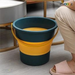 Car Organiser 4.6-16.8L Portable Foldable Bucket Basin Tourism Outdoor Cleaning Fishing Camping Washing Mop Space Saving Buckets