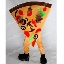 Christmas Pizza Mascot Costume Cartoon Character Outfits Halloween Carnival Dress Suits Adult Size Birthday Party Outdoor Outfit