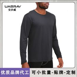 Mens Hipster Split Hem Longline T Shirt Men Long Sleeve Hip Hop Casual Tee Shirt Homme Harajuku Punk Rock Streetwear Tees Top 210522