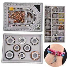 Equipments Flocked Bead Board Beaded Jewelry Making Measuring Tool Diy Bracelet Necklace Accessories Finding Organizer Tray Craft Tool