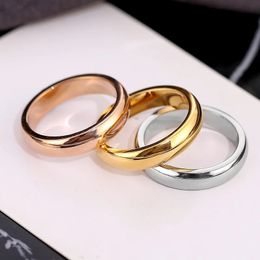 Band Rings 10pcs Stainless Steel Mirror Polishing Ring Simple Plain Ring For Lovers Fashion Jewellery 231218