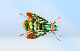 CINDY XIANG Unisex Colourful Insect Brooches Cute Bee Brooch Pin Gold Colour Enamel Jewellery Fashion Dress Accessories High Qulity2764398006