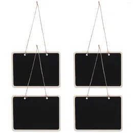 Decorative Figurines Mini Chalkboards Rectangular Hanging Blackboard Double Sided Chalkboard Wedding Party Table Number Place Tag Message