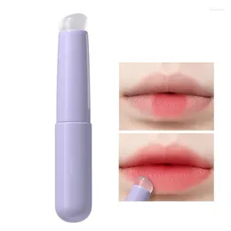 Makeup Brushes Silicone Lip Brush Multi Function Applicator Angled Round Head For Lipstick Gloss