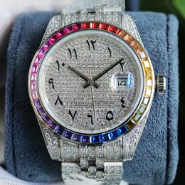 Diamond Watch Designer Watches Automatic Mechanical Movement Waterproof Mens Bracelet Sapphire Business Stainless Steel 41mm Wristwatch Montre de Luxe