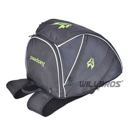 Motorcycle Helmet Backpack Waterproof Breathable Nylon Motorbike Back Seat Bag Reflective Jiaspeed Black Green Backpacks Adult