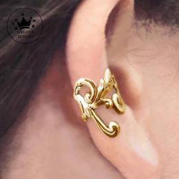 Stud DRlove Boho Style Women Ear Cuffs Fake Piercing Earrings Metallic Style Stylish Versatile Female Clip Earrings Statement Jewellery 231218