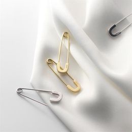 XIHA 925 Sterling Silver Hoop Earrings for Women Safety Pin Earings Fashion Jewellery 20212510