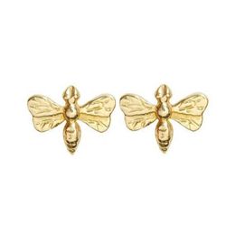 Fashion exclusive new product Solid 18K Gold silvering Bee Stud Earrings Jewellery For Women A single 286I