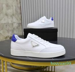 With Box With Box Prad Top Men Triangle Sneakers Shoes Brushed Leather Monolith Athletic Man Mesh Breath Trainer Discount Comfort Skateboar Ph