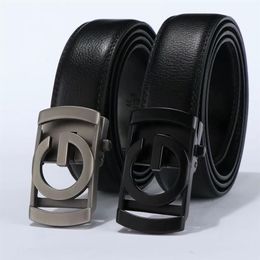 Fashion casual belts for men automatic buckle belt male chastity belts top fashion mens leather belt whole 262a