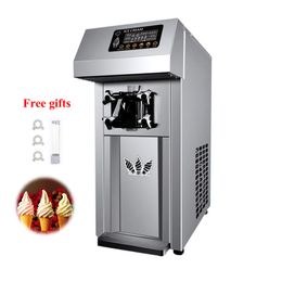 Stainless Steel Soft Ice Cream Maker Single Head Ice Cream Machine Fully Automatic Sweet Cone Vending Machine