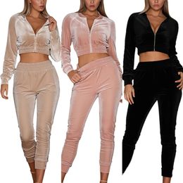 Women s Two Piece Pants Fashion Fall Hooded Top Trousers Suit Round Collar Long Sleeve Loose Elastic High Waist Home Clothes with Pockets 231218