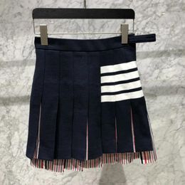 Skirts Sprng Vintage Women Skirt Korean Fashion High Waist Tennis Skorts Female Golf Jupe Cotton Pleated Faldas Petticoat Mujer