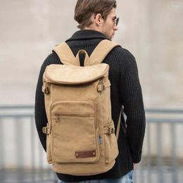 Backpack Fashion Casual Canvas Large Capacity 45L High Quality Hiking 800D Durable Retro Luggage 267