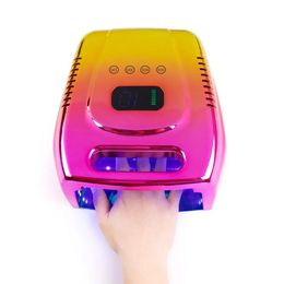 Dryers Nail Dryers 96W Metal Rechargeable Nail Lamp with Handle Wireless Gel Polish Dryer UV Light for Nails Cordless Nail UV LED Lamp 22