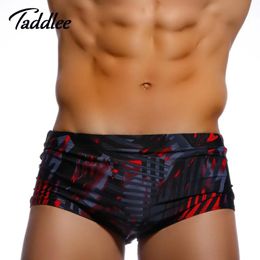 set Taddlee Brand Sexy Men's Swimwear Swimsuits Swim Boxer Briefs Bikini Men Bathing Suits Penis Pouch Gay Surf Board Trunk Low Rise