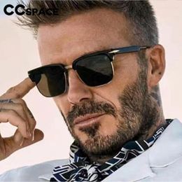 Sunglasses 56951 Men Classic Driver Glasses Vintage Rivet Sun Outdoors Gradient Colour Sunshade Mirror Fashion Square Shades Uv400