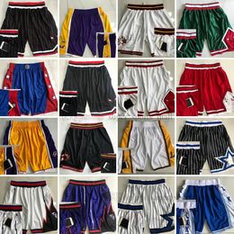 Tops Basketball Shorts Sport Wear With Pocket on Side Big Face Mitchell and Ness All Team Short Sweatpants Men Fashion Style Mesh Retro