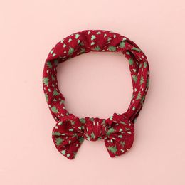 Hair Accessories Christmas Baby Printed Band Soft Nylon Headband Bands For Kids Girl Infant Supplies