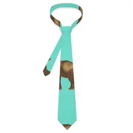 Bow Ties Cute Elephant Tie Vintage Animal Print Daily Wear Neck Cool Fashion For Male Collar Necktie Birthday Present