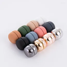 Brooches 12pcs/lot Macaroon Hijab Magnet Brooch Accessory Magnetic Muslim Fashion Accessories Manget