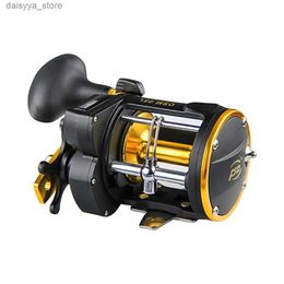 Fly Fishing Reels2 Spinning Fishing Drum Reel Counter Alarm Bell 6 1 ratio Reel Vessel Trolling Boat Plate Baitcast Wheel for fishingL23118