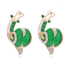 Dangle Earrings Cute Cartoon Animal Snail Retro For Woman Jewellery