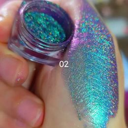 Eye Shadow Infinite Chrome Laser Eyeshadow Chameleon Pigment Rainbow Eyeshadow Powder Light Change Holographic Eyeshadow Pigment Glitter 231216