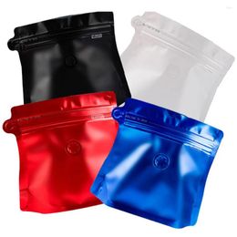 Storage Bags 50PCS Reusable Coffee Bag Aluminium Foil Powder Bean Diamond Shape Packaing With Valve Food Stand Up Pouch Mylar