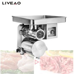 Electric Meat Grinder 300kg/H Commercial Sausage Fill Machine Beef Chopper Food Processor
