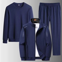 Mens Tracksuits Male Tracksuit Jacket Men Set Large Size 6XL 7XL 8XL Fashion Autumn Winter Homme Suit Sweatshirt Sweatpants 231216
