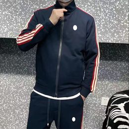 9a Man Trailsits İki Parça Setleri Ceket Hoodie Sports Suits Designer Budge Nakış Fermuarları Çizgili Katlar Takım Asian Boyut S-4XL