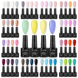 Kits Nail Art Kits SENALAY UV Gel Polish Set Kit Semi Permanent Soak Off Base Top Coat Hybrid Varnishes For Manicure